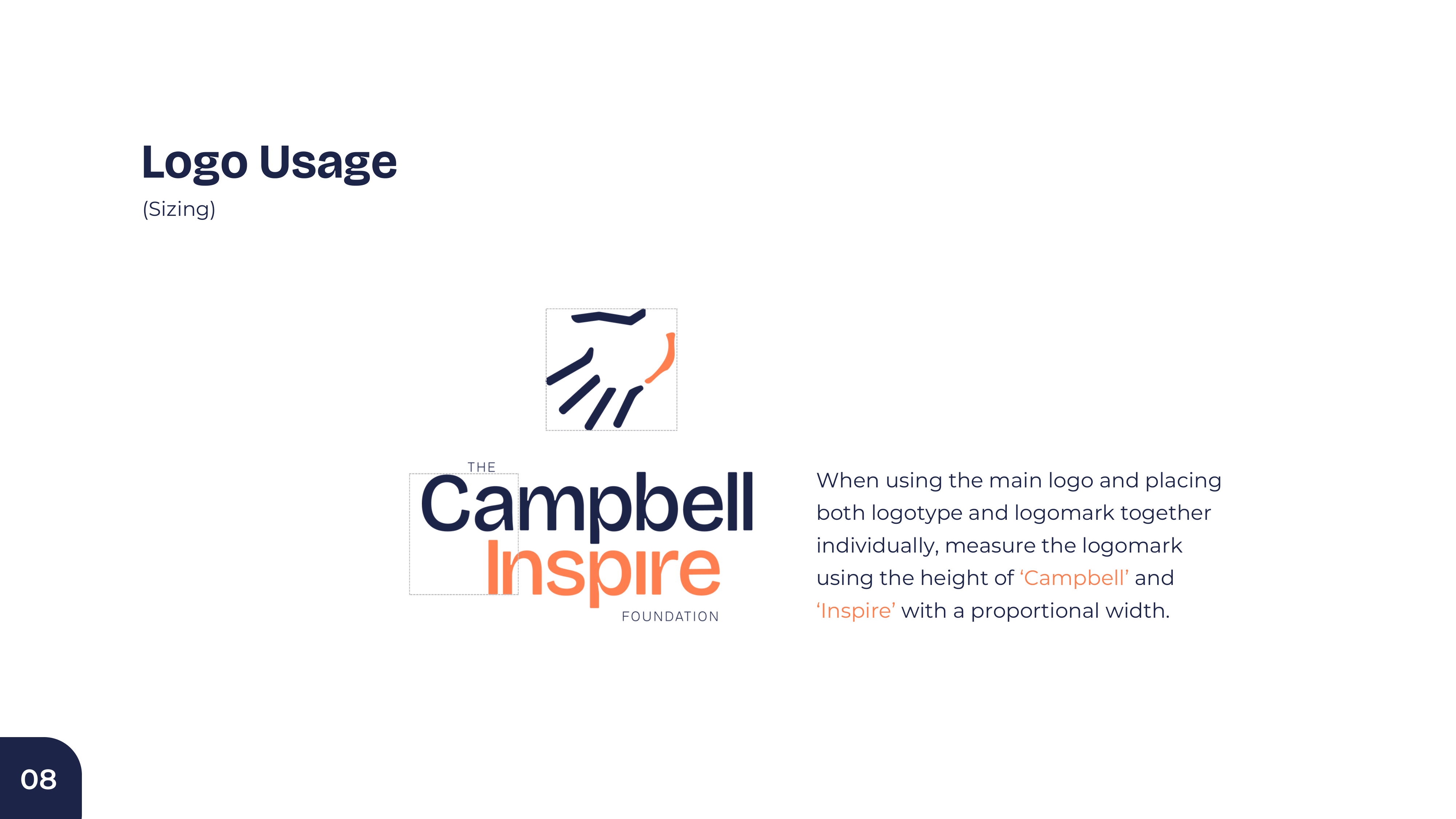 Campbell Inspire Foundation Visual Guide - Page 8